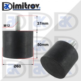 Антивибрационен тампон М12 х Ø 60 х 50 mm